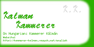 kalman kammerer business card